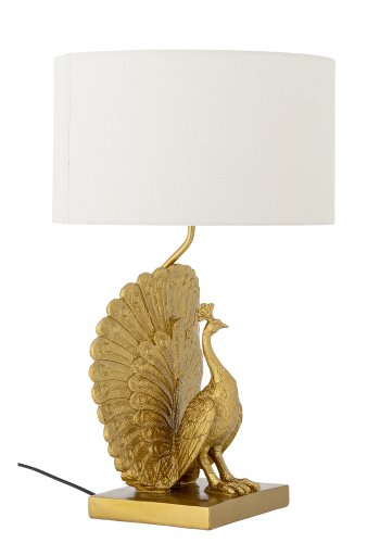 CREATIVE COLLECTION Tischlampe „Peacock“, Gold, Polyresin (T35,5 x H58,5 cm)
