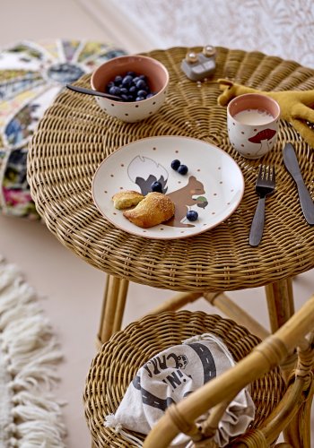 BLOOMINGVILLE Lenea Tppe, Natur, Uld, D110 cm