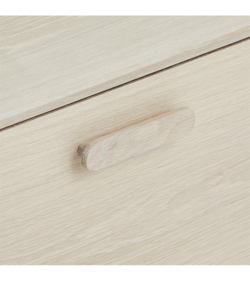 Porto salongbord, m. 2 skuffer og 1 rom - hvitoljet eikefiner og tre (75x120)