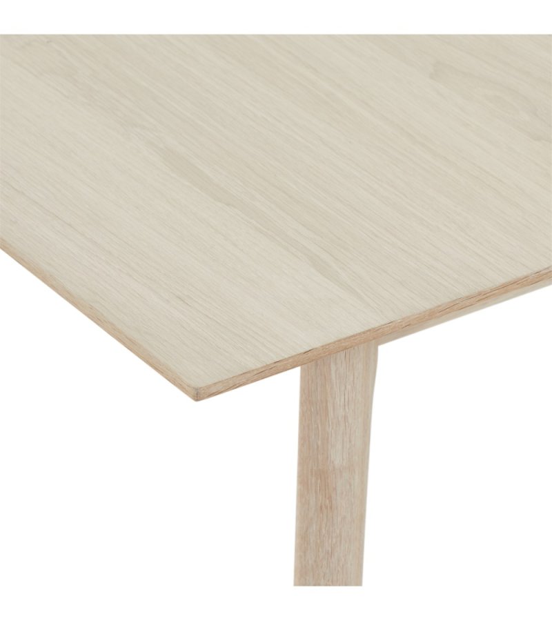 Esstisch Porto, mit 2 Einlegeplatten - weiß geöltes Eichenfurnier und Holz (105x220(320))