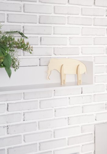 Victor vegghylle - hvit sponplate og MDF (L:94)