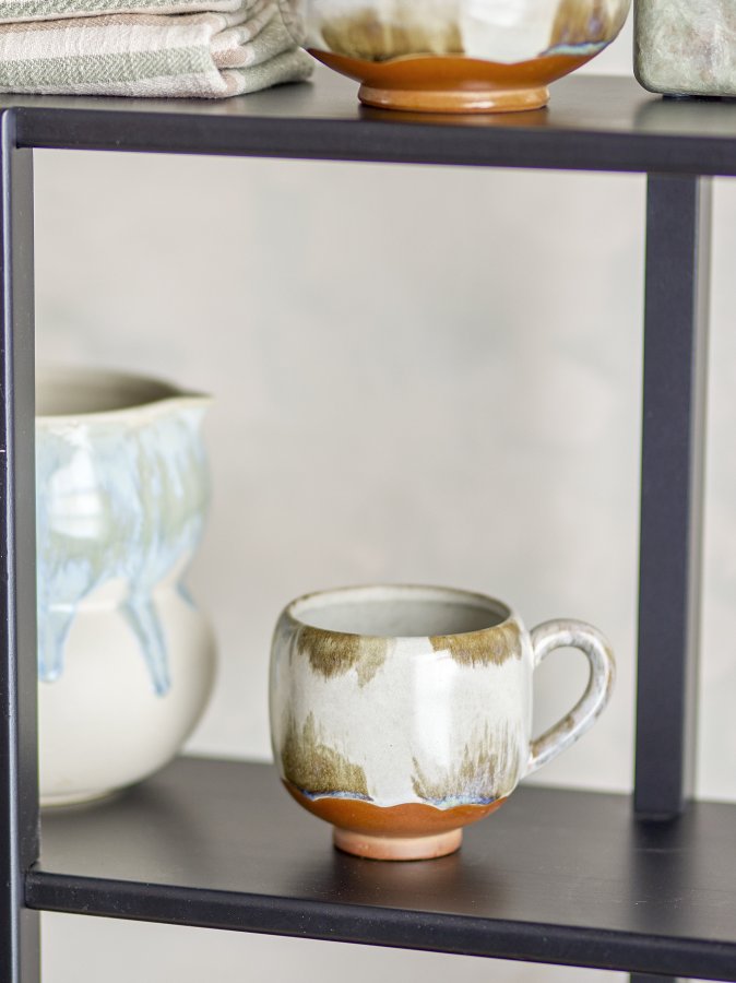 BLOOMINGVILLE Jadekopp, Natur, Steinty (D9,5xH8,5 cm, Sett med 4)