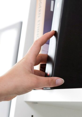 TVILUM Prima Büroregal mit 4 Regalen und 2 Türen - Weiß