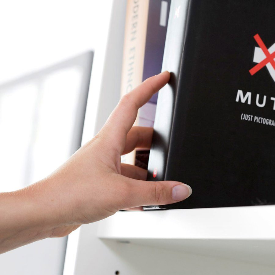 TVILUM Prima Büroregal mit 4 Regalen und 2 Türen - Weiß