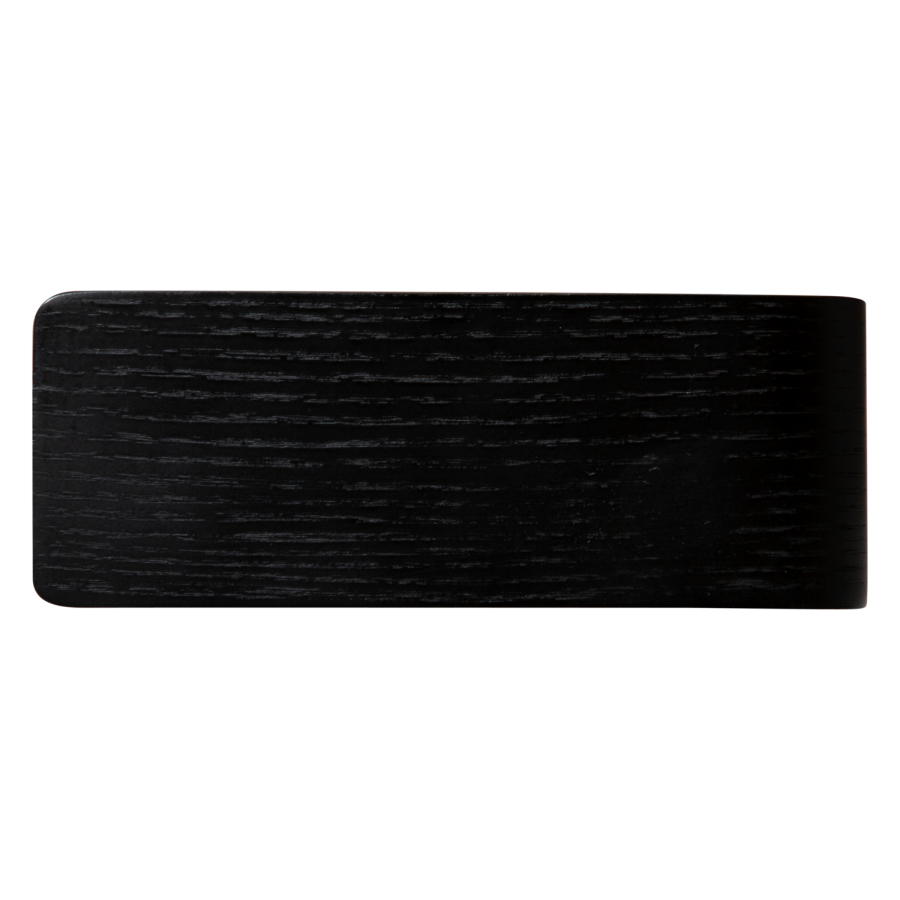 DAN-FORM PROTOPIA Hylle Sortbeiset askefiner og svart metall med svarte metallkroker