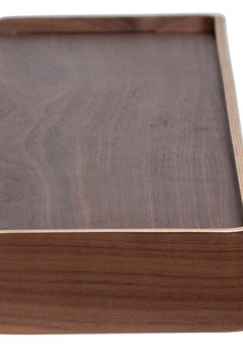 DANFORM Protopia Wandregal - braunes Walnussfurnier