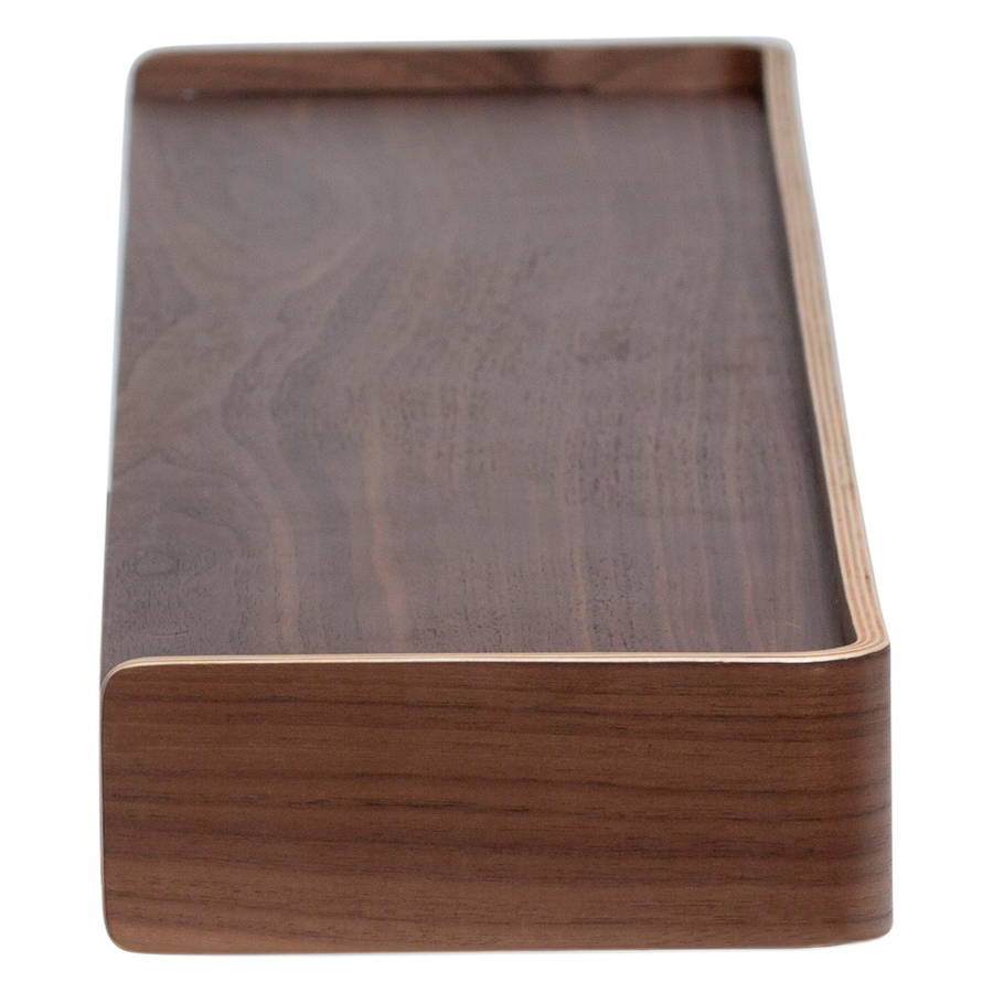 DANFORM Protopia Wandregal - braunes Walnussfurnier