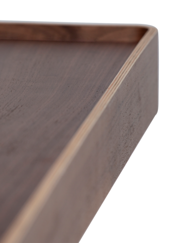 DANFORM Protopia Wandregal - braunes Walnussfurnier