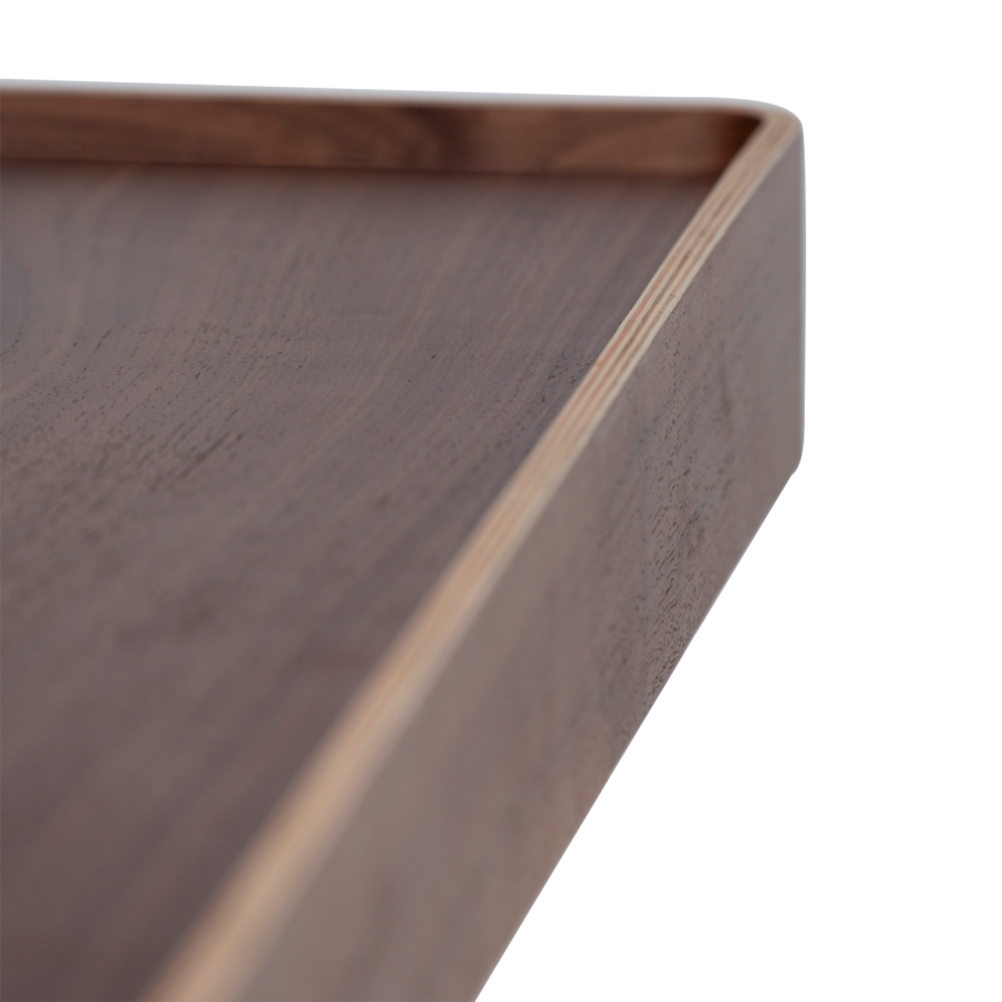 DANFORM Protopia Wandregal - braunes Walnussfurnier