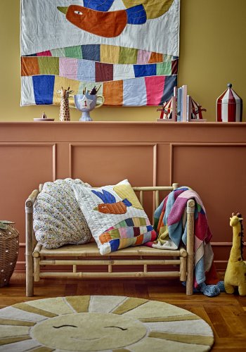 BLOOMINGVILLE MINI Colorine Vggdekoration, Natur, Bomull (L101xB101 cm)