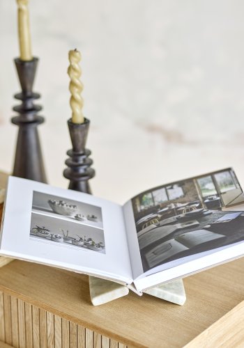 BLOOMINGVILLE Naza Zeitschriftenhalter, Natur, Marmor (L28xH11xB20 cm)