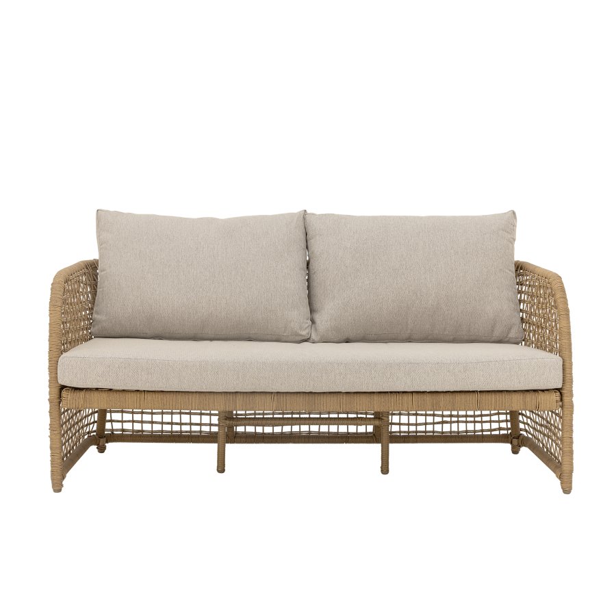 BLOOMINGVILLE Penzano sofa, naturlig, polyrattan
