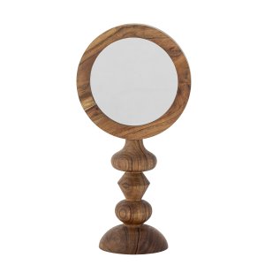 BLOOMINGVILLE Malukka bordspejl - spejlglas og brun akacietr