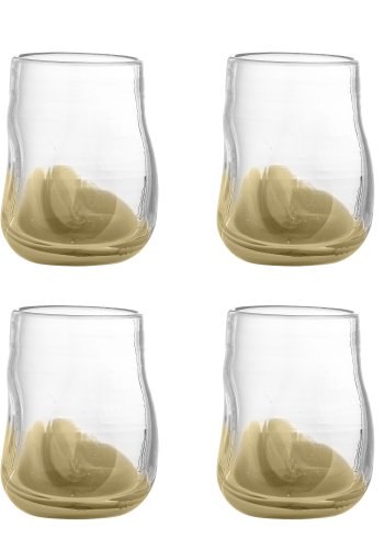 BLOOMINGVILLE Ballard Trinkglas, Natur, Glas (D8xH9 cm, 4er Set)