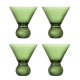 BLOOMINGVILLE Corliss Cocktailglas, Grn, Glas (D9,5xH11 cm, 4er-Set)