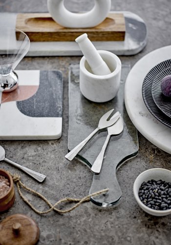 BLOOMINGVILLE Jamile skjrebrett, gr, marmor