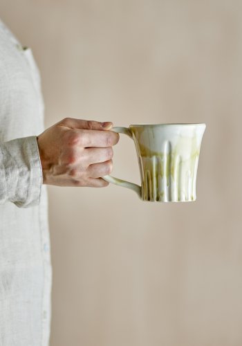 CREATIVE COLLECTION Joseph Becher, Grün, Steingut (T9xH9,5 cm, 4er-Set)