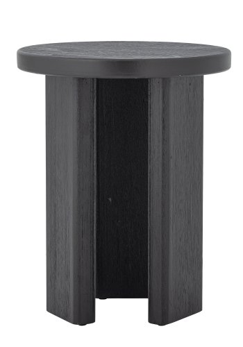 BLOOMINGVILLE Mimola sidebord, rund - sort fyrretr (D40xH50)