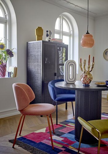 BLOOMINGVILLE Medusa lysestage - guld polyresin