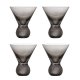 BLOOMINGVILLE Corliss Cocktailglas, Grau, Glas (D9,5xH11 cm, 4er-Set)