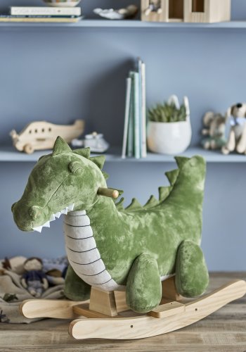 BLOOMINGVILLE MINI Arnie Crocodile gyngehest - grn polyester