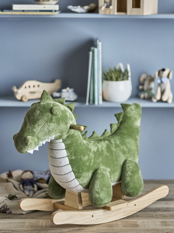 BLOOMINGVILLE MINI Arnie Crocodile gyngehest - grn polyester