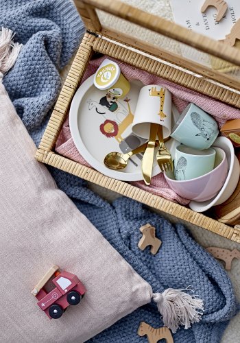 BLOOMINGVILLE Lally Box med lokk, Natural, Rattan, sett med 2, L32xH9xB17/L39xH15,5xB24 cm