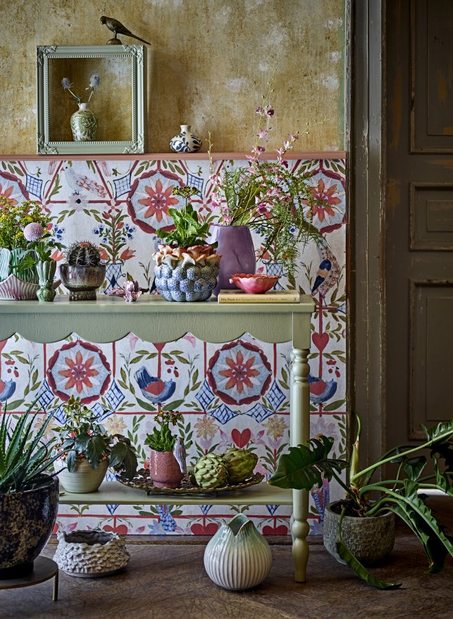 CREATIVE COLLECTION Larna Regal, Grün, MDF (L35xH35xB12 cm)