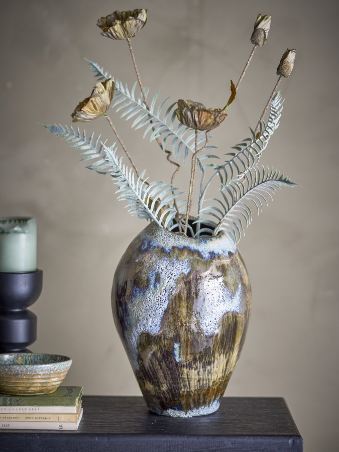 BLOOMINGVILLE Senja Vase, brun, steinty