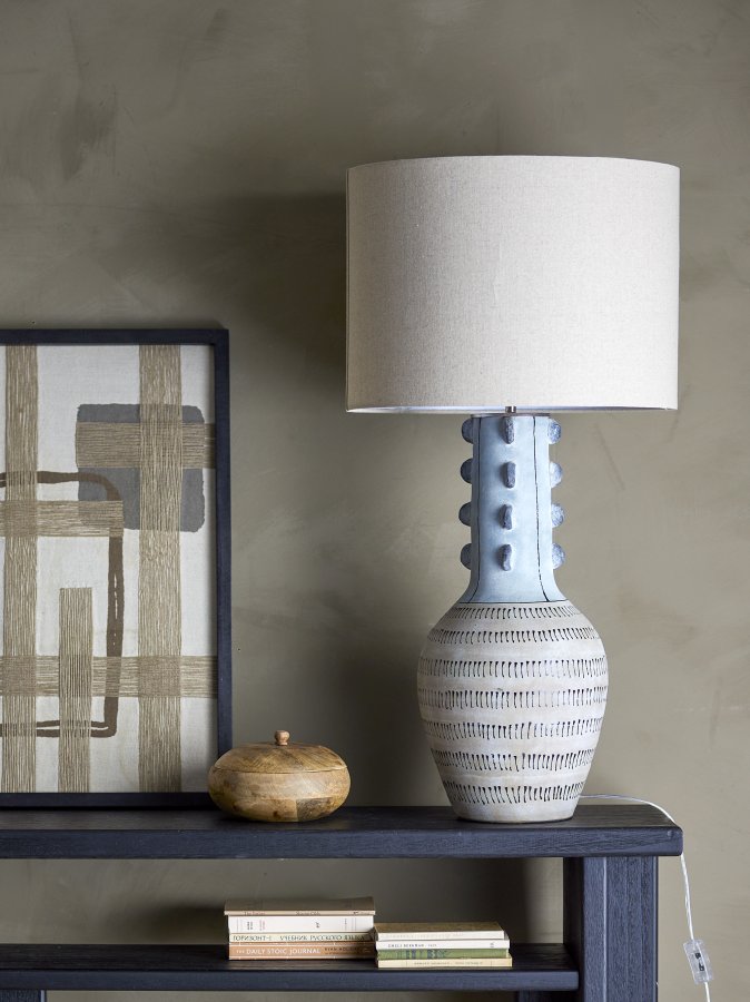 BLOOMINGVILLE Gadiela gulvlampe, bl, steinty