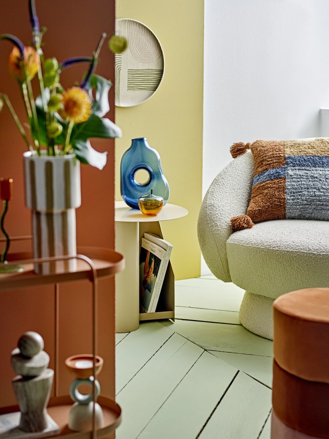 BLOOMINGVILLE Amica serveringsfat, rundt - rosa steinty (39)