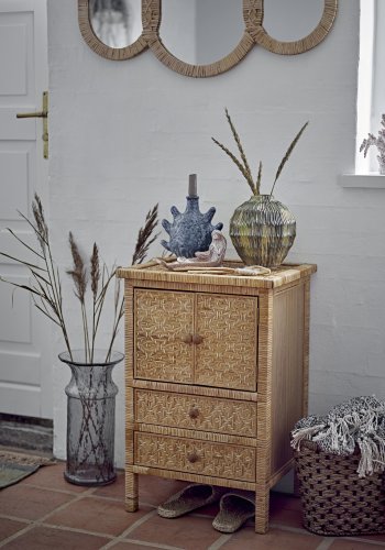 CREATIVE COLLECTION Lorris Kommode, Natur, Rattan (L45xH67xB36 cm)