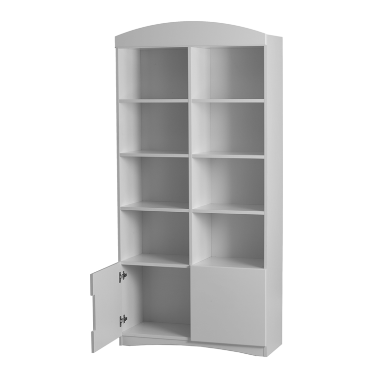 Classic brnereol, m. 2 lger - hvid laminat og MDF