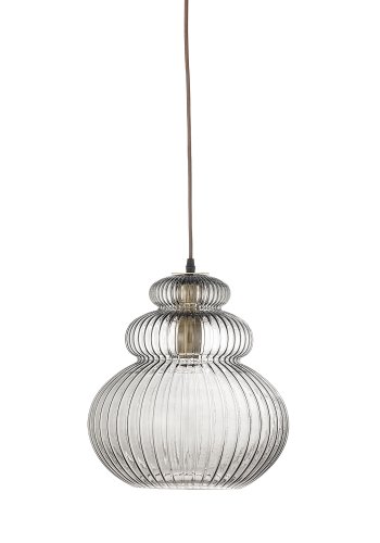 BLOOMINGVILLE Sybia Pendelleuchte, Grau, Glas (T31,5xH33 cm)