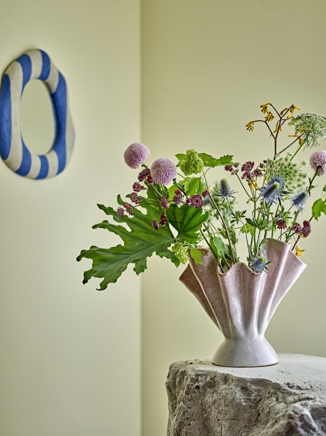 BLOOMINGVILLE Travis Wandspiegel, Blau, Polyresin (L39,5xH38,5xB3,5 cm)