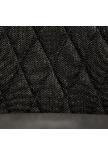 DAN-FORM Rombo lenestol, med armlener - sort stoff og sort stl