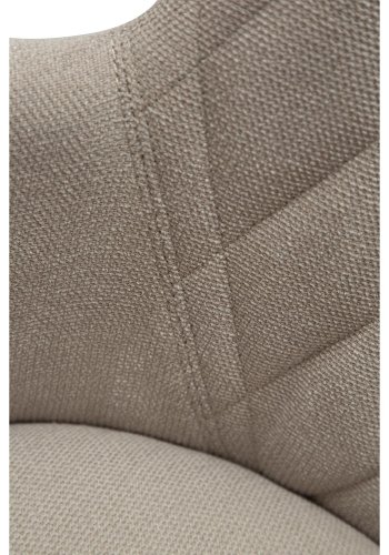 DAN-FORM Rombo lenestol, med armlener - ekte stoff og sort stl