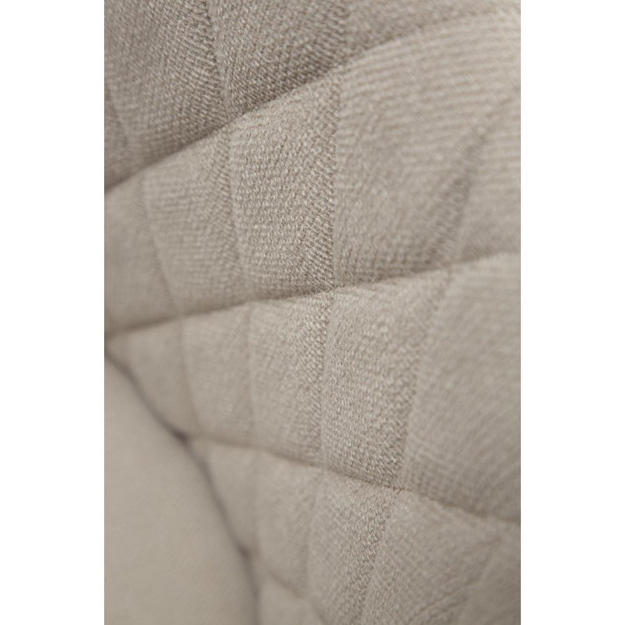 DAN-FORM Rombo lenestol, med armlener - ekte stoff og sort stl