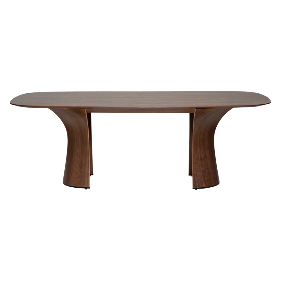 DANFORM Root Esstisch, rechteckig - braunes Walnussfurnier (220x110)