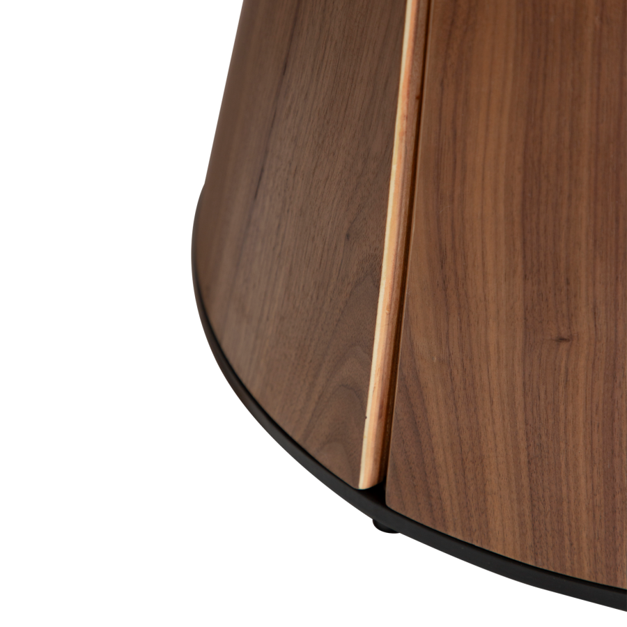 DANFORM Root Esstisch, rechteckig - braunes Walnussfurnier (220x110)