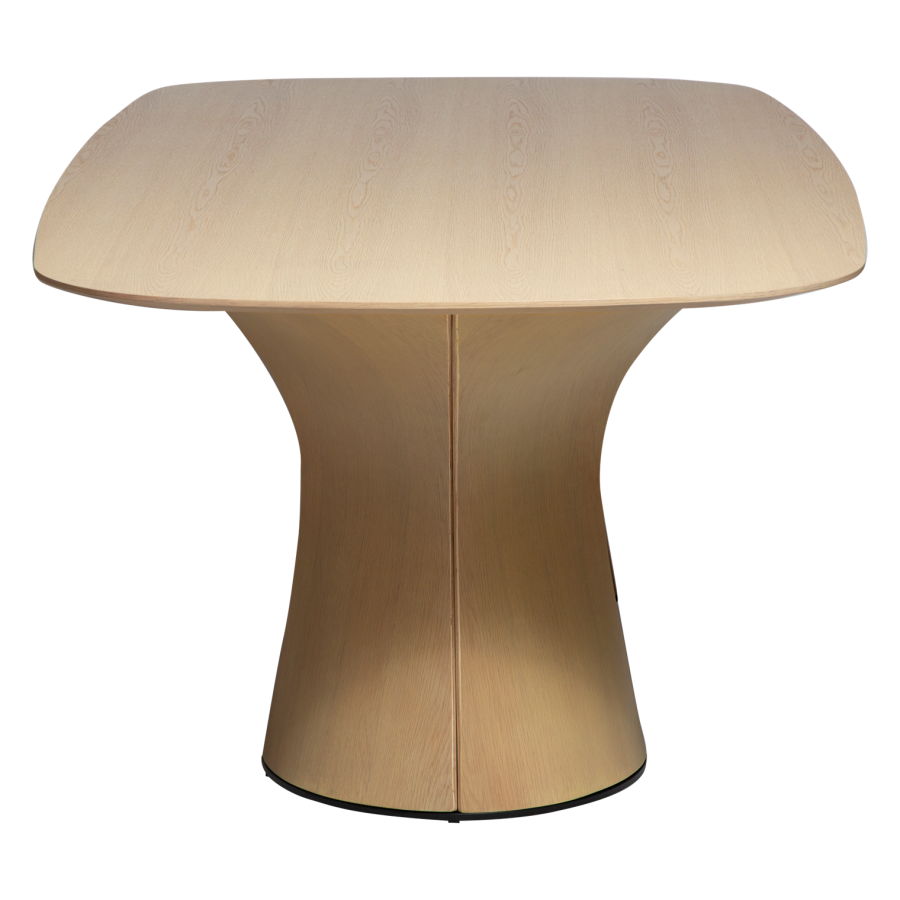 DANFORM Root Esstisch, rechteckig – weiß gekalktes Eichenfurnier (220x110)