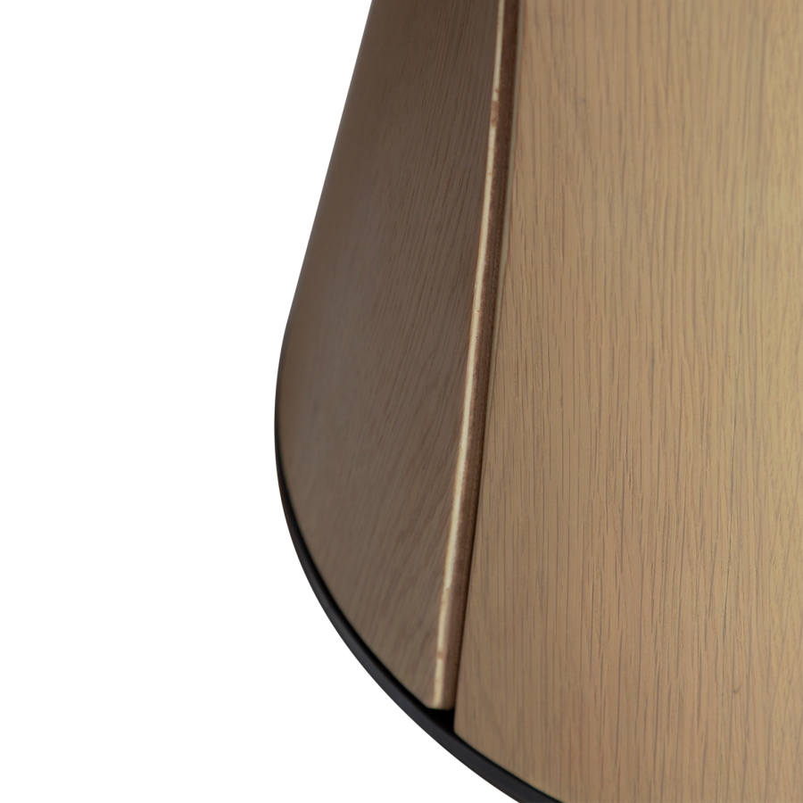 DANFORM Root Esstisch, rechteckig – weiß gekalktes Eichenfurnier (220x110)