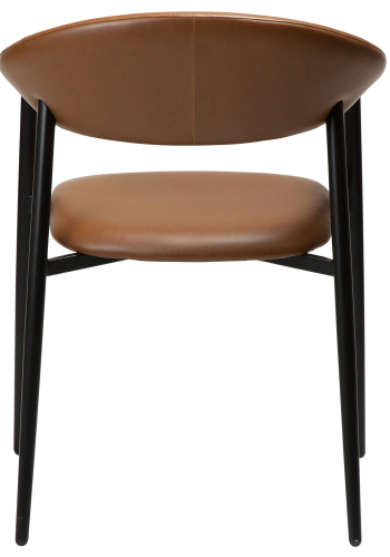 DAN-FORM ROVER Lenestol Vintage lys brunt kunstskinn med svarte ben