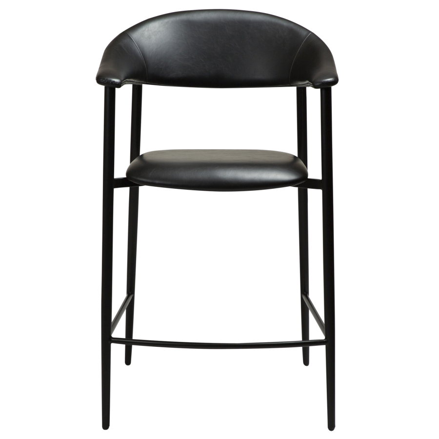 DAN-FORM ROVER Bordkrakk Vintage svart kunstskinn med svarte ben