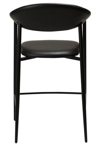 DAN-FORM ROVER Bordkrakk Vintage svart kunstskinn med svarte ben