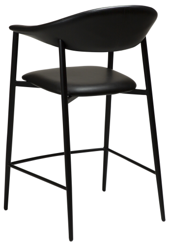 DAN-FORM ROVER Bordkrakk Vintage svart kunstskinn med svarte ben