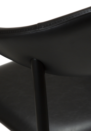 DAN-FORM ROVER Bordkrakk Vintage svart kunstskinn med svarte ben