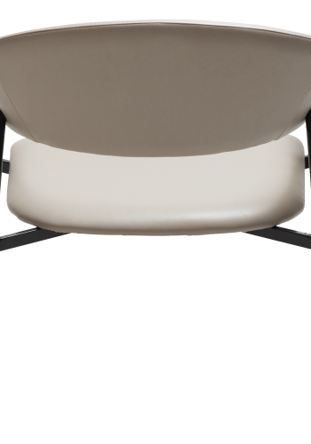 DAN-FORM ROVER Lounge Chair Cashmere Kunstleder mit schwarzen Beinen