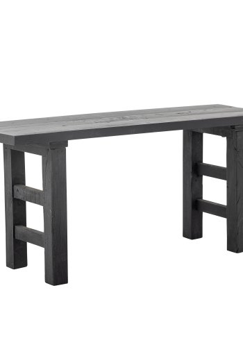 BLOOMINGVILLE Riber Bank, rechteckig – schwarzes Altholz (102x32)