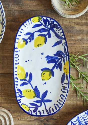 CREATIVE COLLECTION Maxima serveringsfat, bl, steinty